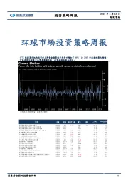 环球市场投资策略周报