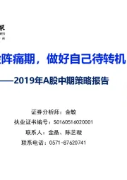 2019年A股中期策略报告：外部风险阵痛期，做好自己待转机