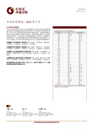 中金行业首选：2019年7月