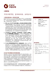 主题策略：中报业绩预览：整体略放缓，结构分化