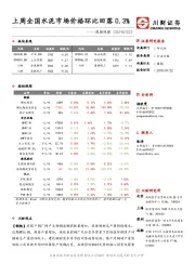 周期观察：上周全国水泥市场价格环比回落0.3%
