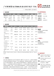 制造业观察：广州新增货运车辆纯电动比例不低于70％