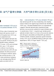 中国能源行业追踪：油气产量增长稳健；天然气需求增长走弱（英文版）