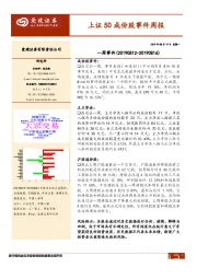 上证50成份股事件周报