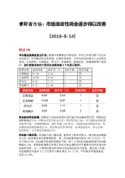 睿财看市场：市场流动性将会逐步得以改善
