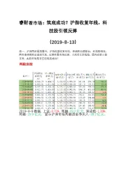 睿财看市场:筑底成功?沪指收复年线,科技股引领反弹