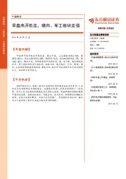 午盘解读：早盘高开低走，猪肉、军工板块走强