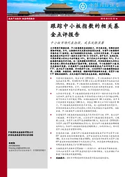 跟踪中小板指数的相关基金点评报告：中小板市场代表指数，成长风格显著