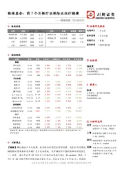 周期观察：银保监会：前7个月银行业保险业运行稳健