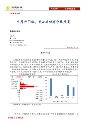 A股策略日报：9月开门红，突破后仍有分化反复