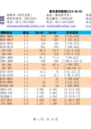 黑色套利跟踪