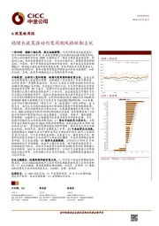 A股策略周报：稳增长政策推动内需周期风格短期占优