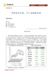A股策略日报：节前效应加剧，中小创继续杀跌