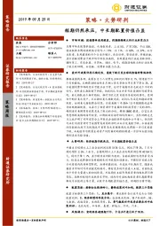 策略·大势研判：短期仍然承压，中长期配置价值凸显
