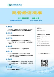 民营经济观察2019年第20期总第20期