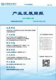 产业发展周报2019年第41期