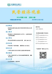 民营经济观察2019年第23期总第23期