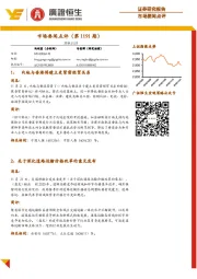 市场要闻点评(第1191期)