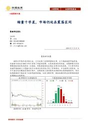 A股策略日报：缩量十字星，市场仍处在震荡区间