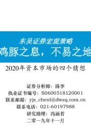 2020年资本市场的四个猜想：鸡豚之息，不易之地