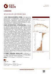 A股策略周报：增长企稳迹象支持周期相对跑赢