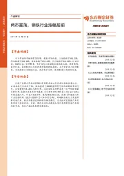 午盘解读：两市震荡，钢铁行业涨幅居前