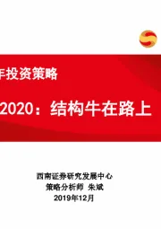 A股2020年投资策略：2020：结构牛在路上