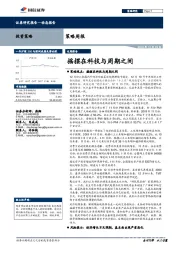 策略周报：摇摆在科技与周期之间