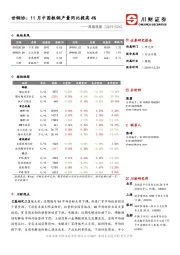 周期观察：世钢协：11月中国粗钢产量同比提高4%