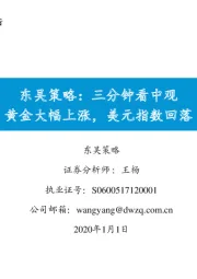 东吴策略：三分钟看中观：黄金大幅上涨，美元指数回落