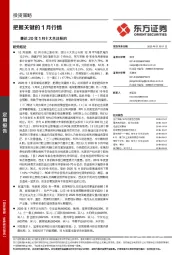 兼论20年1月十大关注标的：把握关键的1月行情
