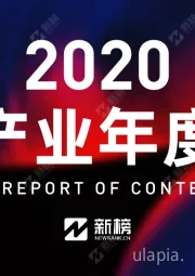 2020年内容产业行业年度报告