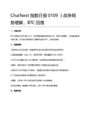 指数日报：战争局势缓解，BTC回落