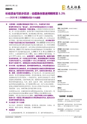 2020年2月策略观点及十大金股:长线资金可逐步买进:估值隐含增速预期降至5.3%