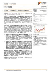 中小市值行业研究周报:2019年3.15晚会至今,电子烟行业发展如何?