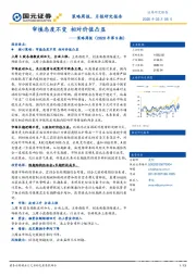 策略周报（2020年第9期）：审慎态度不变 相对价值凸显