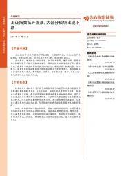 午盘解读：上证指数低开震荡，大部分板块出现下跌