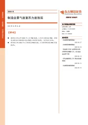 策略快报：制造业景气度复苏力度微弱