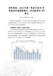 清科季报：2020年第一季度中国PE市场募投环境继续遇冷，科创板带动IPO退出