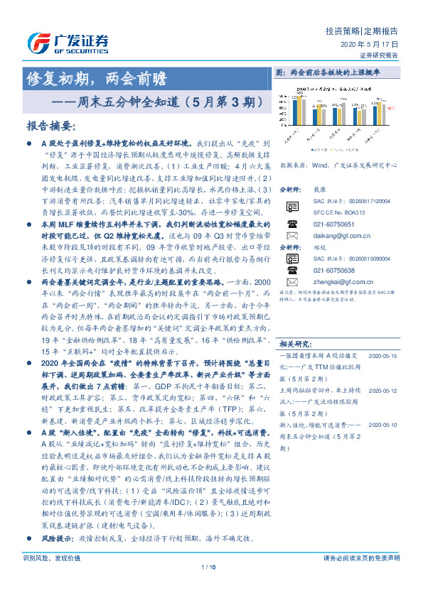 周末五分钟全知道（5月第3周）：修复初期，两会前瞻