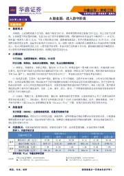 策略日报：A股走弱，进入防守阶段