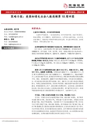 策略日报：美国初请失业金人数连续第10周回落