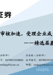 精选层基本面跟踪报告：挂牌审核加速，受理企业成色如何？