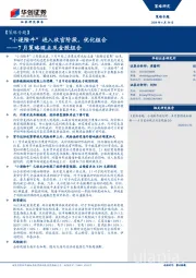 【策略专题】7月策略观点及金股组合：“小逐险牛”进入收官阶段，优化组合