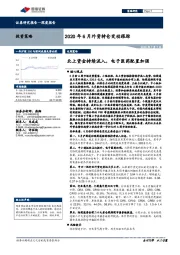 2020年6月外资持仓变动跟踪：北上资金持续流入，电子医药配置加强