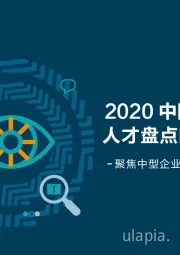 2020中国企业人才盘点白皮书：聚焦中型企业盘点实践