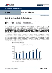 2020年8月策略月报：关注极端估值分化后的收敛机会