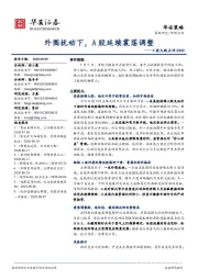 A股大跌点评：外围扰动下，A股延续震荡调整