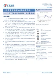 广发TTM估值比较周报（9月第3期）：一张图看懂本周A股估值变化