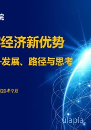 打造数字经济新优势：发展、路径与思考